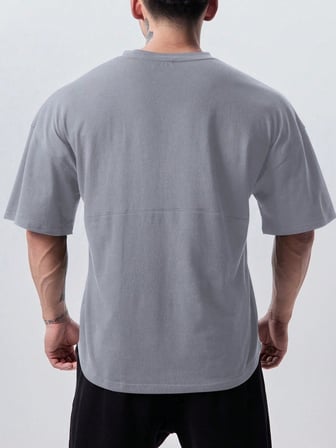 Genius Erkek Spor Tişört Oversize Fitness & Gym Antrenman Tişörtü