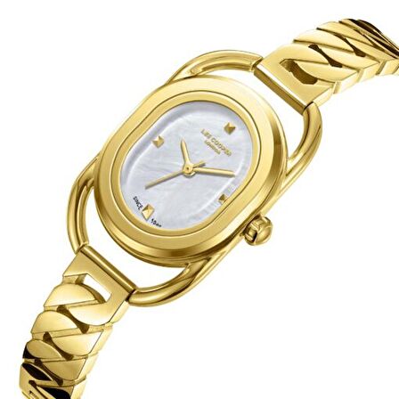 Lee Cooper LC08056 Oval Kasa Kelepçe Kordon Detaylı 3 ATM Su Geçirmez 3 Renk Klasik Kadın Saati