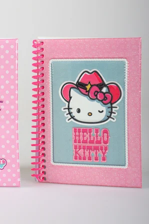 x Dekomus Lisanslı Hello Kitty Özel Tasarım A6 Bloknot Çizgisiz 80 Yaprak Tek Adet
