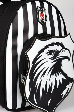 x Dekomus Lisanslı Beşiktaş Özel Tasarım 3D Kartal Küçük Boy Anaokul Çantası 