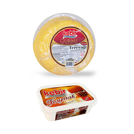 Kebir Gurme Tereyağı 400 gr Tuzlu + Kaymak 200 gr