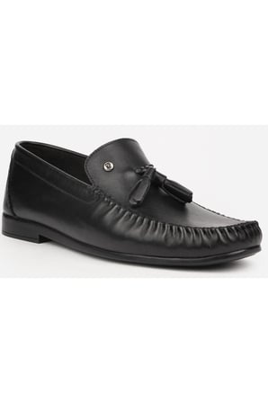 25101 Siyah Erkek Loafer Günlük Deri Ayakkabı