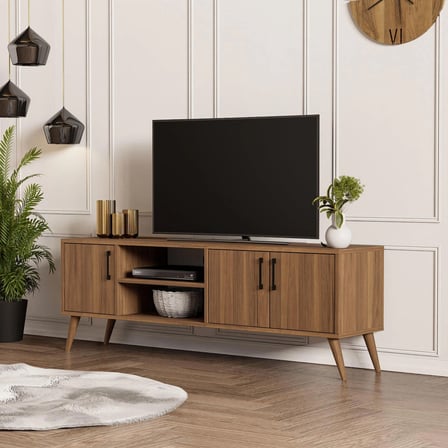Mezza 1582 Exxen 150 Cm (AHŞAP AYAKLI) Tv Ünitesi Ürgüp Rengi