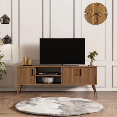 Mezza 1582 Exxen 150 Cm (AHŞAP AYAKLI) Tv Ünitesi Ürgüp Rengi