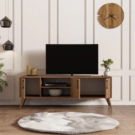 Mezza 1582 Exxen 150 Cm (AHŞAP AYAKLI) Tv Ünitesi Ürgüp Rengi