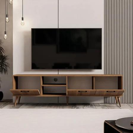 Mezza 1583 Exxen 180 Cm (AHŞAP AYAKLI) Tv Ünitesi Ürgüp Rengi