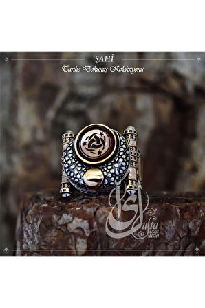 Islam Usta Tasarımı Şahi Gümüş Erkek Yüzük