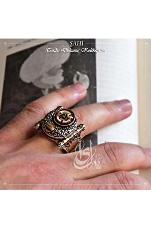 Islam Usta Tasarımı Şahi Gümüş Erkek Yüzük