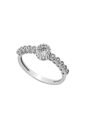 Alyona Zirkontaşlı Kadın Gümüş Yüzük