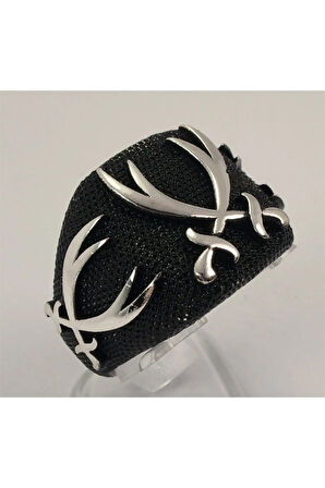 Erkek Gümüş Çift Zülfikar Yüzük