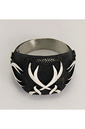 Erkek Gümüş Çift Zülfikar Yüzük