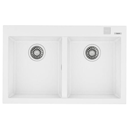 Teka Forsquare 790 Beyaz Evye + ARK 938 Beyaz Batarya Set