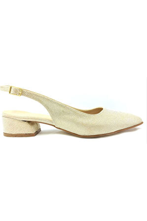 Altın 41 43 Büyük Numara Kadın Ayakkabı