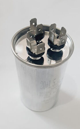 KLİMA KONDANSATÖR 20+1,5uF , 370 - 400 V AC , 20+1,5 uF , MF