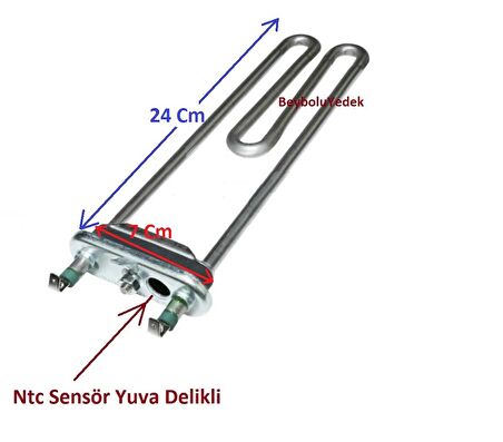 Arçelik NTC DELİKLİ REZİSTANS , Çamaşır Makinesi ısıtıcı