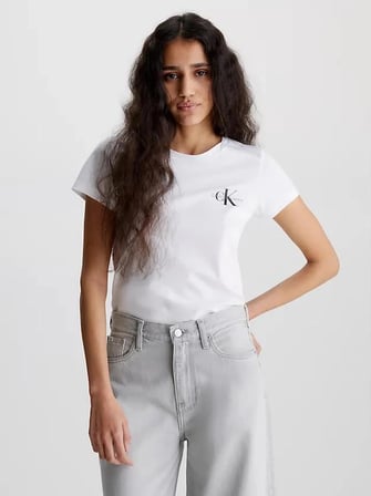 Kadın CK Logo T-shirt