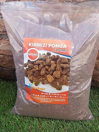 Kırmızı Pomza Taşı 0-5 mm 7 kg Volkanik Cürüf Ponza Lav Kırığı