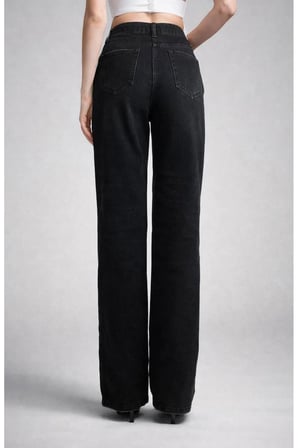 Lara Straight Fit Denim Pantolon