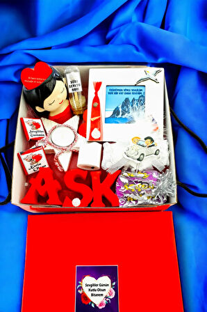Sevgililer günü Hediyesi en güzel hediye sepeti paketi 14hobbybox1E