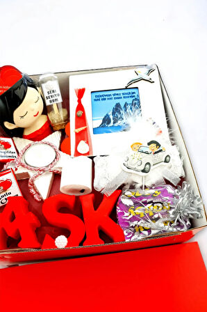 Sevgililer günü Hediyesi en güzel hediye sepeti paketi 14hobbybox1E