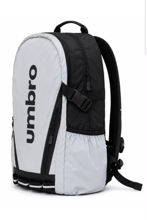UMBRO Yuki Backpack Gri Su İtici, Reflektörlü Spor Sırt Çantası, Okul Çantası - TT0022