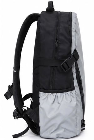UMBRO Yuki Backpack Gri Su İtici, Reflektörlü Spor Sırt Çantası, Okul Çantası - TT0022