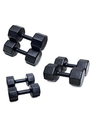 PS SPOR 3 ÇİFT DAMBIL SET 5KG + 7KG + 9KG + STAND