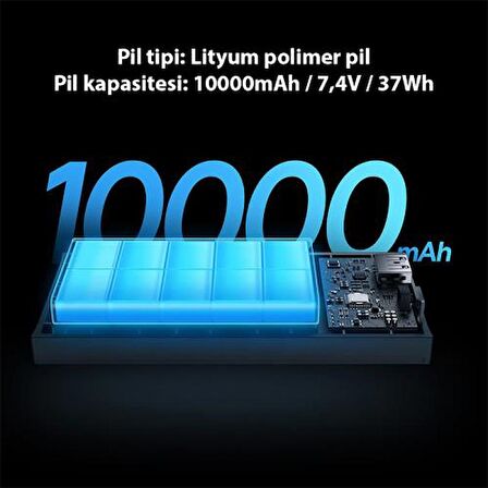 Baseus Premium 10000 mAh Hızlı Şarj Powerbank Beyaz 