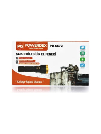 powerdex Pd-6572 10w Su Geçirmez Şarjlı Profesyonel El Feneri