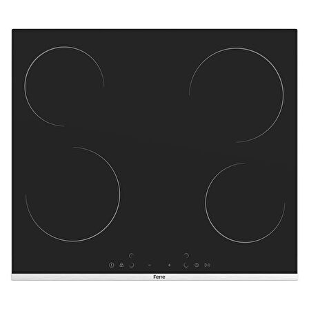 Ferre 2'Li Siyah Cam Ankastre Set Ms261 Vitroseramik Elektrikli Ocak - XE63CS Fryart Fırın