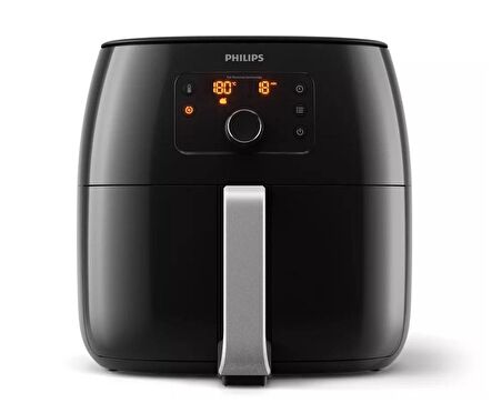 Philips Premium XXL HD9650/90 7.3 lt Yağsız Airfryer Siyah + 3 ü i Arada Izgara Seti