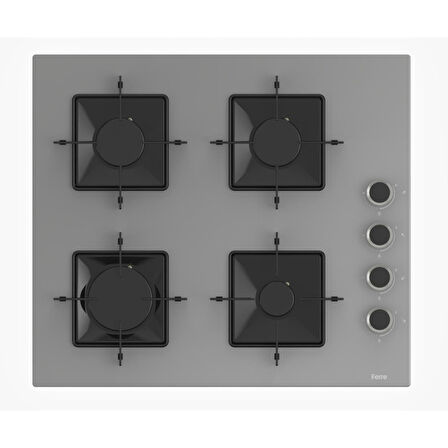 Ferre Gri Cam Ankastre Set D088 -SS208 - XE61CPR - (Elektrik Süpürgesi Hediyeli )