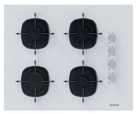 Silverline 2'li ikili Beyaz Cam Ankastre Set CS5665W01 65cm ocak - BO6501W01 Turbo