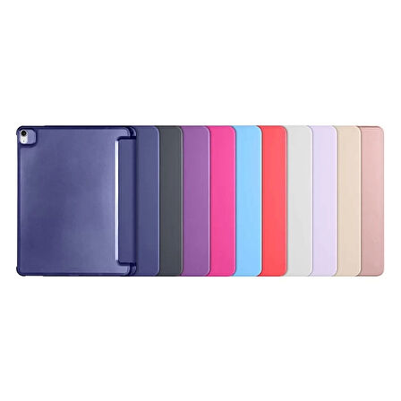 Apple iPad Air 10.9 2022 (5. nesil) Standlı ve Kalem Bölmeli Smart Cover 1-1 Kapaklı Kılıf