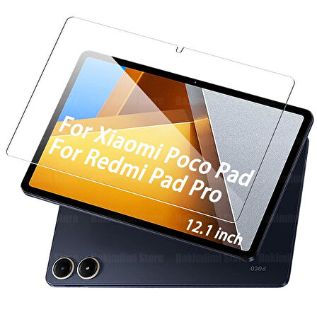 Xiaomi Poco Pad Uyumlu İnce Ekran Koruyucu Esnek Kırılmaz Tablet Blue Nano Koruma