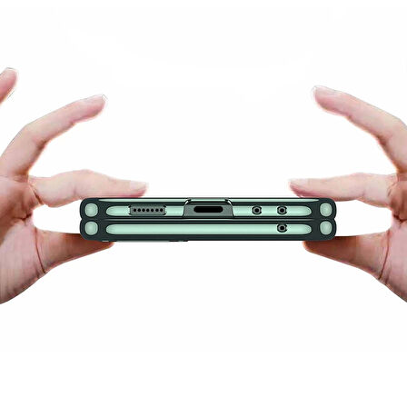 Samsung Galaxy Z Flip 6 Kılıf  Full Camlı Kıpta Kapak