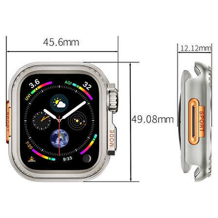 Apple Watch 44mm to Apple Watch Ultra 49mm Kasa Dönüştürücü  Apple Watch Gard 33