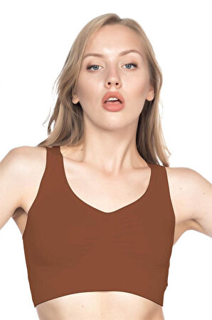 KAHVE MI Emay 4001 Soft Sporcu Büstiyer