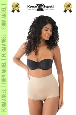 #Korse İz Yapmayan 2 Beden Küçülten Kaymaz Toparlayıcı Lazer Kesim Slip Korse 6'lı Set
