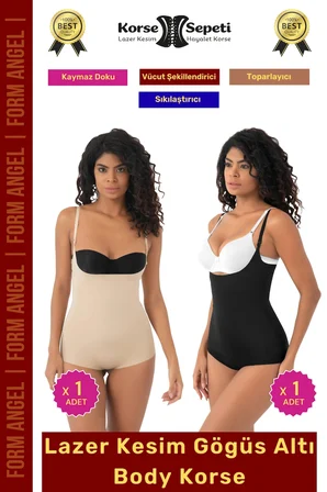 #Korse İz Yapmaz Göstermeyen Kaymaz Doku Toparlayıcı Sıkılaştıran Lazer Kesim String Korse 2'li Set
