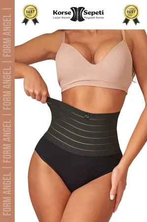 #Korse Vücut Şekillendirici Karın Bel Toparlayıcı Lazer Kesim Yüksek Bel Slip Korse 6'lı Set