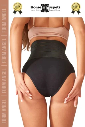 #Korse Vücut Şekillendirici Karın Bel Toparlayıcı Lazer Kesim Yüksek Bel Slip Korse 6'lı Set