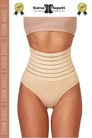 #Korse Vücut Şekillendirici Karın Bel Toparlayıcı Lazer Kesim Yüksek Bel Slip Korse 2'li Set