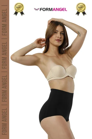 #Korse 2 Beden İncelten Toparlayıcı İz Göstermeyen Kaymaz Kadın Lazer Kesim Slip Korse 4'lü Set