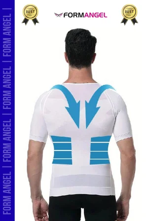 #ErkekKorse Dik Duruş Vücut Bel Göğüs Toparlayıcı Göbek Sıkılaştırıcı Kısa Kol Korse Atlet 2'li Set