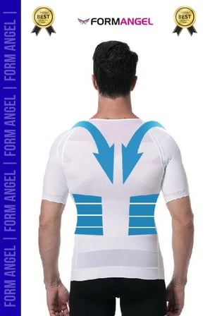#ErkekKorse Dik Duruş Vücut Bel Göğüs Toparlayıcı Göbek Sıkılaştırıcı Kısa Kol Korse Atlet 2'li Set