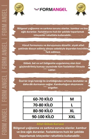 #ErkekKorse Dik Duruş Vücut Bel Göğüs Toparlayıcı Göbek Sıkılaştırıcı Erkek Korse Atlet 2'li Set