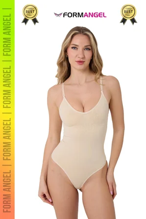 #Korse İz Bırakmayan Kaymaz Seamless Toparlayıcı Dikişsiz Kadın Çıtçıtlı String Body Korse 4'lü Set
