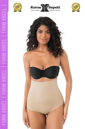 #Korse 2 Beden Küçülten İz Yapmayan Göstermeyen Lazer Kesim Yüksek Bel String Korse -4 Adet