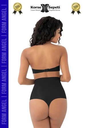 #Korse İz Yapmaz Göstermeyen Kaymaz Doku Toparlayıcı Sıkılaştıran Lazer Kesim String Korse - 3 Adet